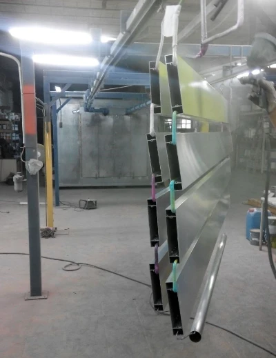 Proceso de pintado industrial